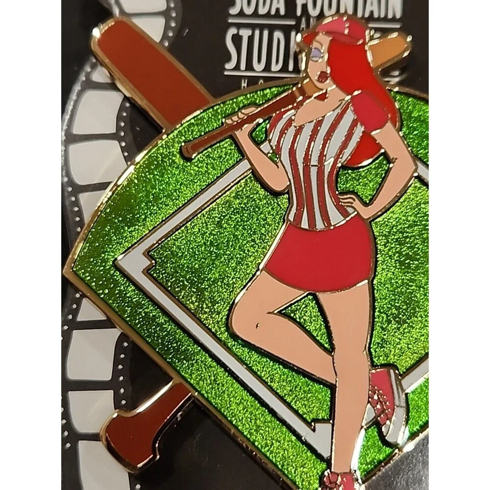 Disney Pin Jessica Rabbit Baseball Batting Stance Playing Ball‎ DSF LE 300 97072